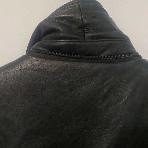 Danier Men's Black Leather Jacket with Quilt Zip out Lining Size 40/XL - Picture 7 of 15